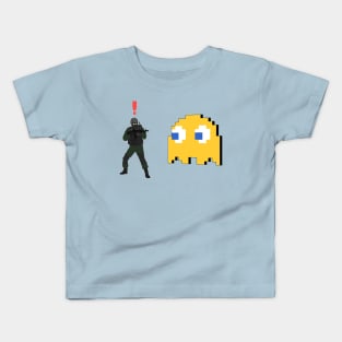 Metal Gear Solid Enemy Soldier Alert Clyde Ghost Pac Man Kids T-Shirt